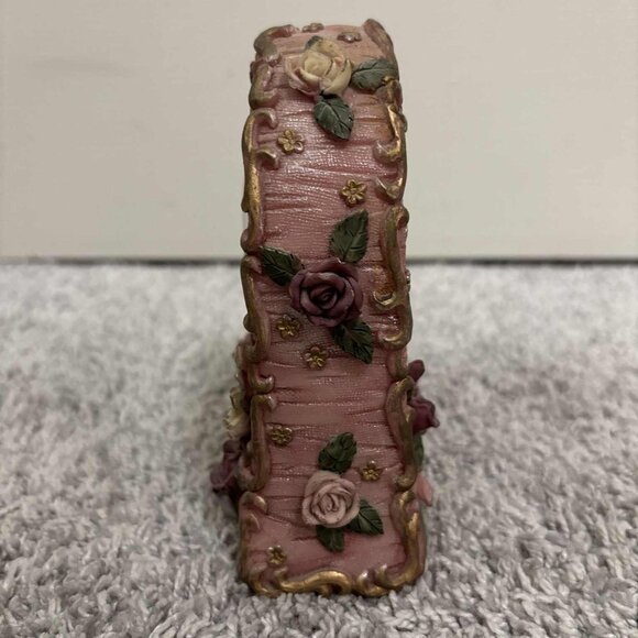 Vintage Pink & Floral with Vines Counter Clock (battery operated) - Picture 5 of 5